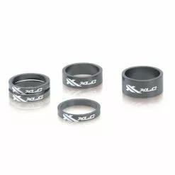 XLC AS-A02 A-Head Afstandsringssæt (3x5 | 1x10 | 1x15mm | 1 1 1/8" | Sort)