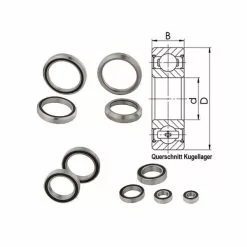 Quaxar 6905 Industrielt Leje (25x42x9mm)